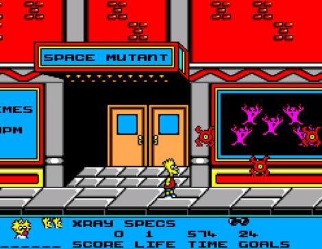 Sega SMS Meka Bart_vs._the_Space_Mutants SEGA 1986