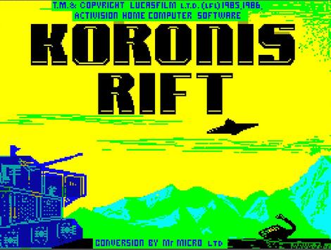 ZX Spectrum Xpeccy Windows Koronis_Rift Activision,_Inc. Lucasfilm_Games_LLC 1987