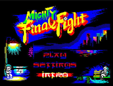 ZX_Spectrum Spectaculator The_Mighty_Final_Fight Menu