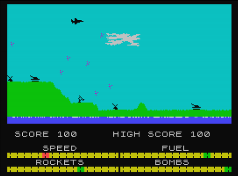 ZX Spectrum Speccy_Harrier_Attack