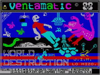 ZX Spectrum ZEsarUX World Desctruction