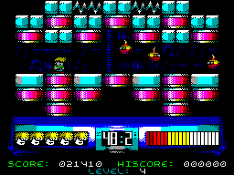 Zx Spectrum YRGB  Space Monsters meet THE HARDY