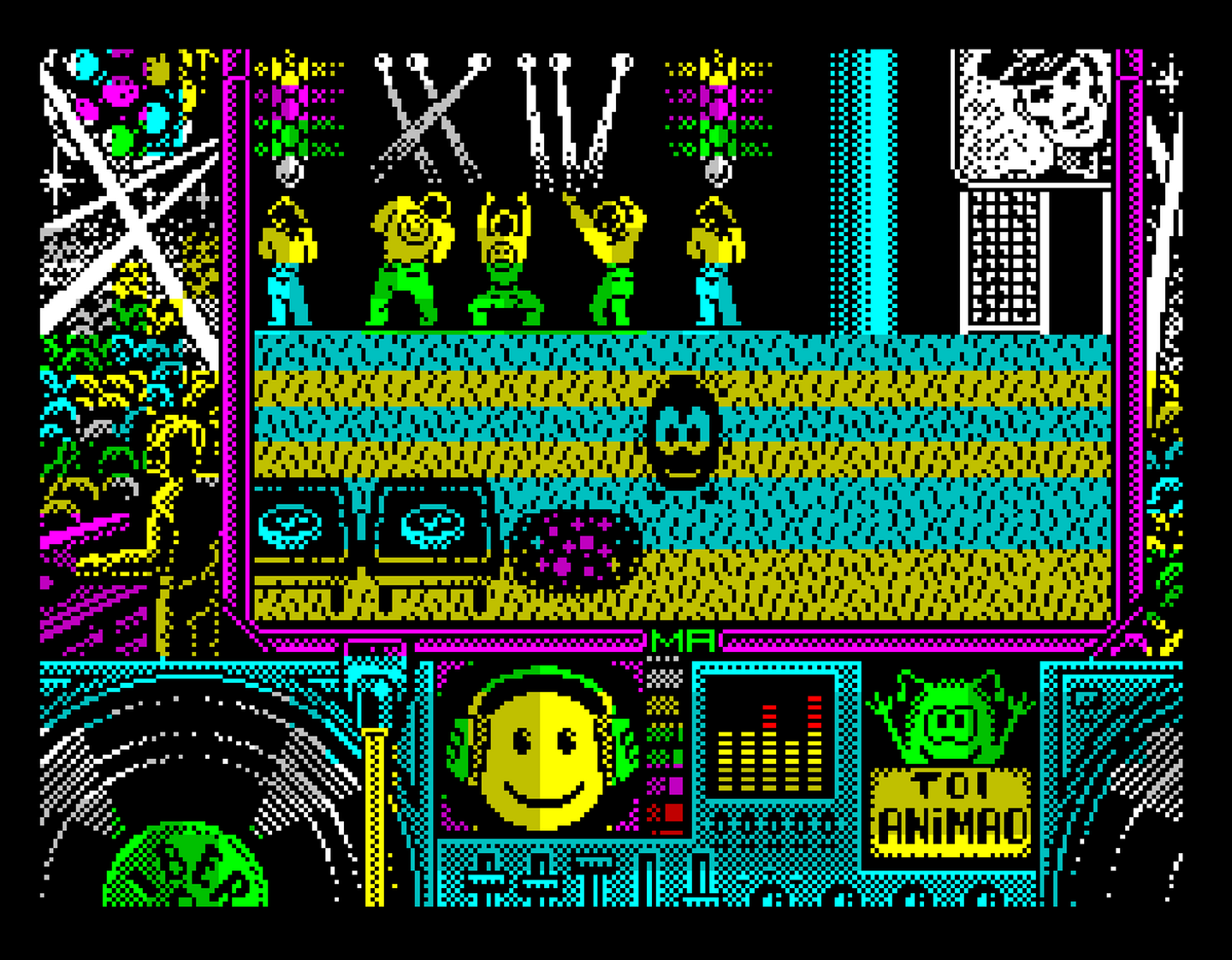 ZX Spectrum - ZEsarUX - Toi Acid Game