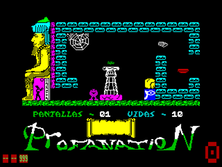 ZX Spectrum - ZXSEC - Abu Simbel Profanation