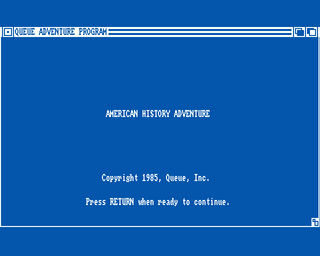 Amiga GameBase American_History_Adventure Queue 1986