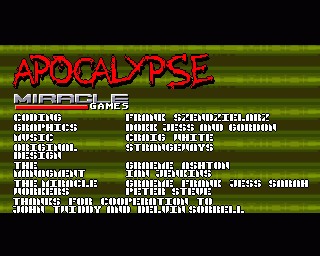 Amiga GameBase Apocalypse Virgin 1994