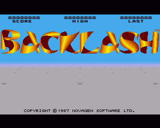 Amiga GameBase Backlash Novagen 1988