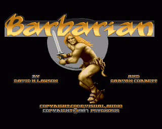 Amiga GameBase Barbarian Psygnosis 1987