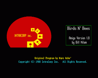 Amiga GameBase Birds_N'_Bees IntraCorp 1988