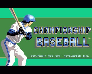 Amiga GameBase Championship_Baseball Gamestar 1987