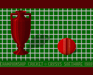 Amiga GameBase Championship_Cricket Crysys 1988