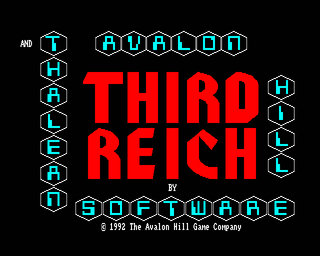 Amiga GameBase Computer_Third_Reich Avalon_Hill 1992