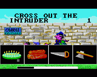 Amiga GameBase Cross_Out_the_Intruder_/_Barre_l'Intrus_/_Streiche_den_Eindringling_/_Fuori_l'Intruso_/_Descubrir_el_Intruso Carraz 1989