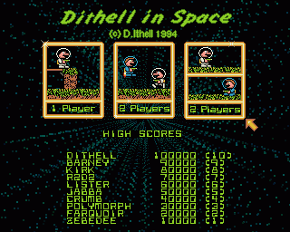 Amiga GameBase Dithell_in_Space Darren_Ithell 1994