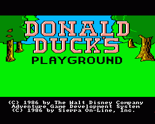 Amiga GameBase Donald_Duck's_Playground Sierra 1987
