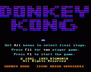 Amiga GameBase Donkey_Kong Bignonia 1993