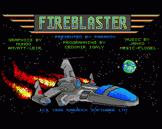 Amiga GameBase Fireblaster Paradox 1986