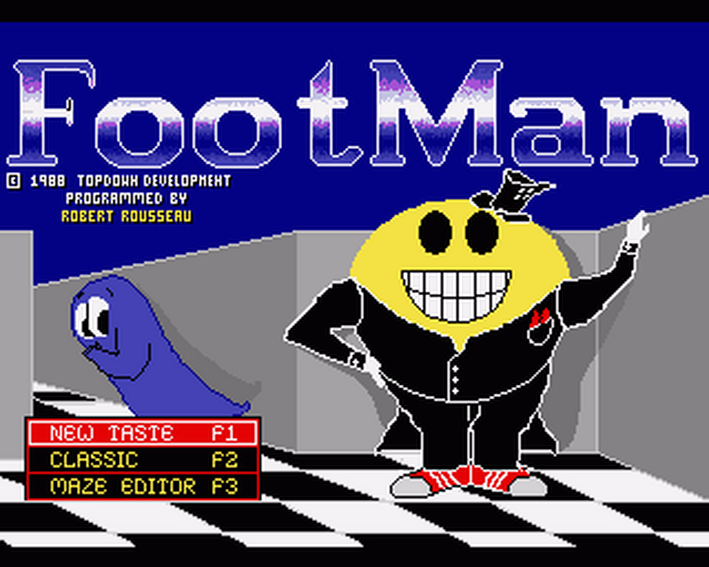 Amiga GameBase FootMan TopDown_Development 1988