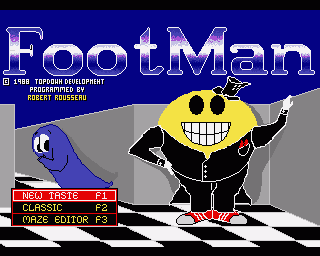 Amiga GameBase FootMan TopDown_Development 1988