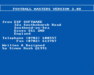Amiga GameBase Football_Masters ESP 1991
