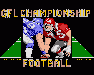 Amiga GameBase GFL_Championship_Football Gamestar 1987