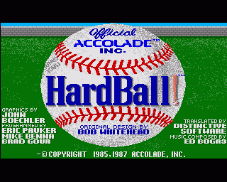 Amiga GameBase HardBall! Accolade 1987