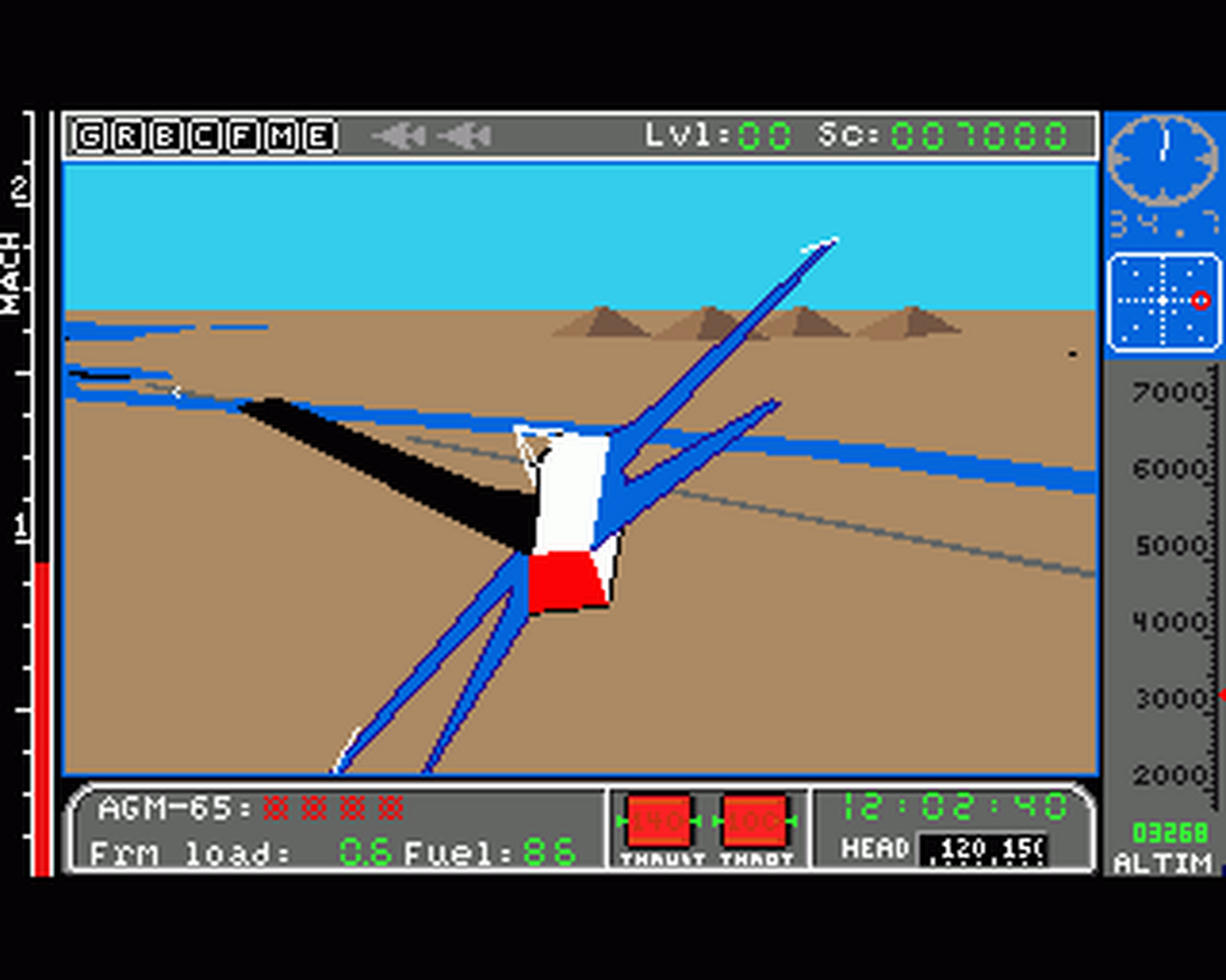 Amiga GameBase Jet subLOGIC 1988