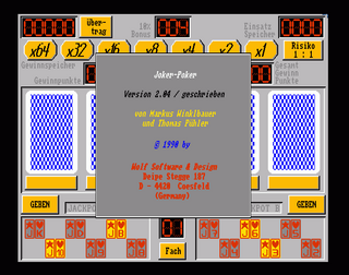 Amiga GameBase Joker-Poker Wolf_Software_&_Design 1990