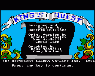 Amiga GameBase King's_Quest_-_Quest_for_the_Crown Sierra 1987