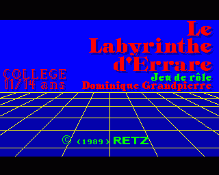 Amiga GameBase Labyrinthe_d'Errare,_Le RETZ 1989