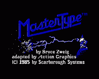 Amiga GameBase MasterType Scarborough 1986