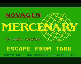 Amiga GameBase Mercenary_-_Escape_from_Targ_with_the_Second_City Novagen 1988