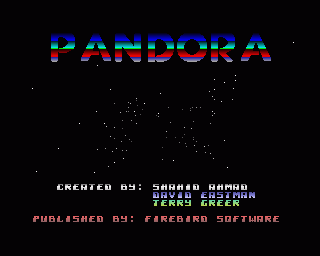 Amiga GameBase Pandora Firebird 1988