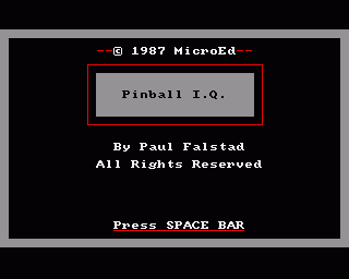 Amiga GameBase Pinball_I.Q. MicroEd 1987