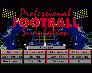 Amiga GameBase Professional_Football_Simulation MicroSearch 1989