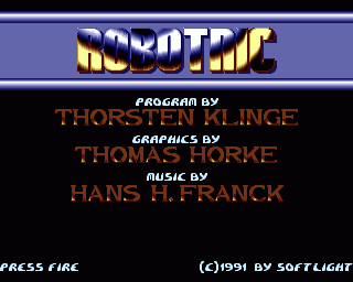 Amiga GameBase Robotnic Softlight 1991