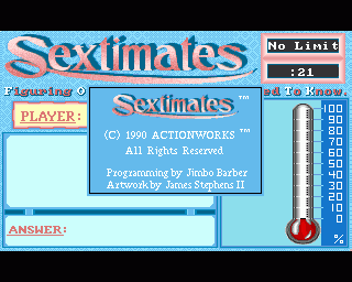 Amiga GameBase Sextimates Actionworks 1990