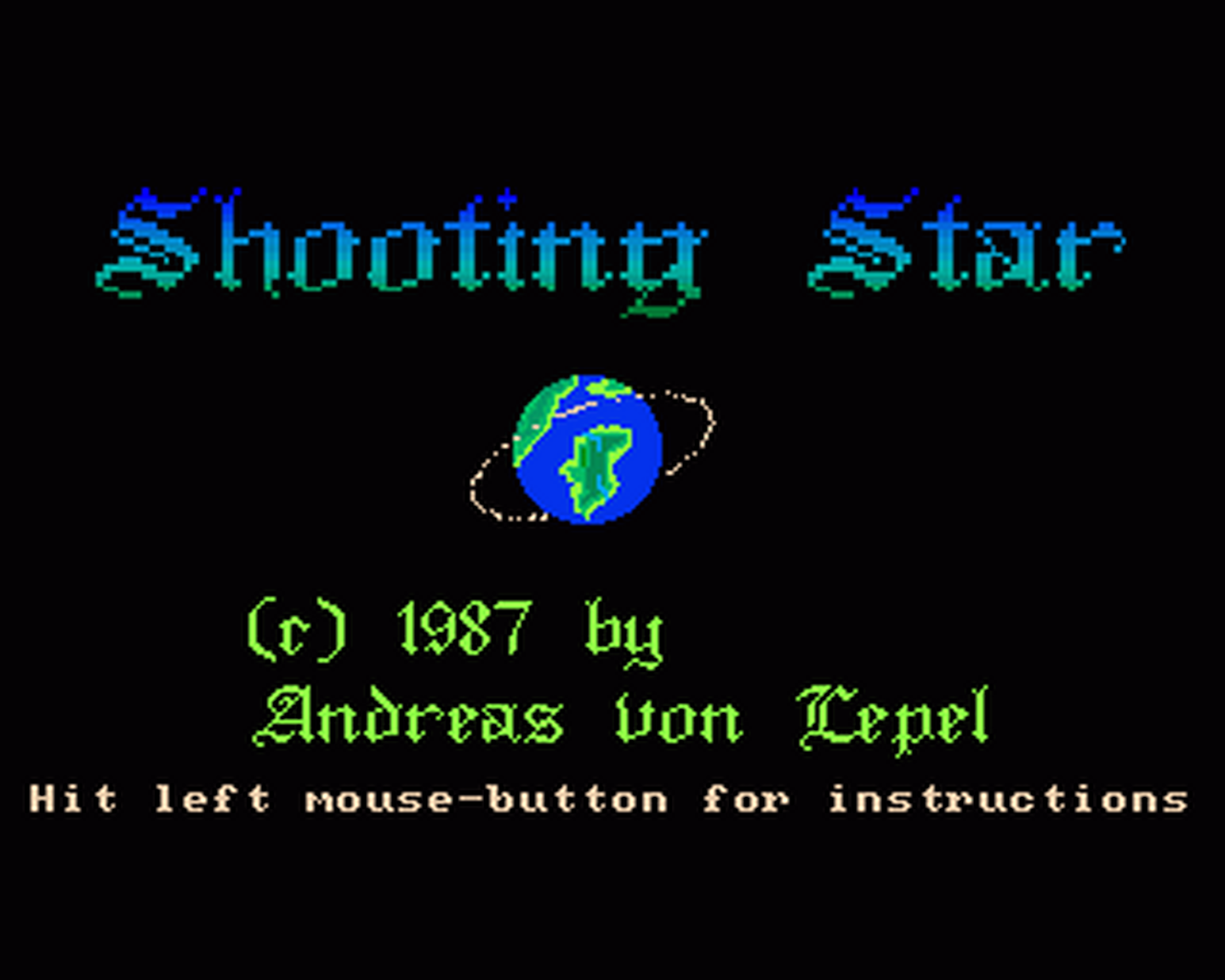 Amiga GameBase Shooting_Star Softgang 1987
