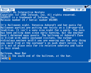 Amiga GameBase Suspect Infocom 1986