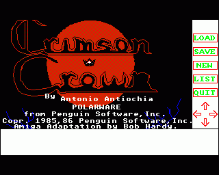 Amiga GameBase Crimson_Crown,_The Polarware 1986