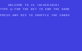 C64 GameBase 21_-_Blackjack Howard_W._Sams_&_Co.,_Inc. 1983