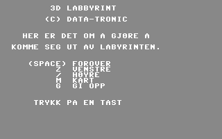 C64 GameBase 3D_Labbyrint Data-Tronic