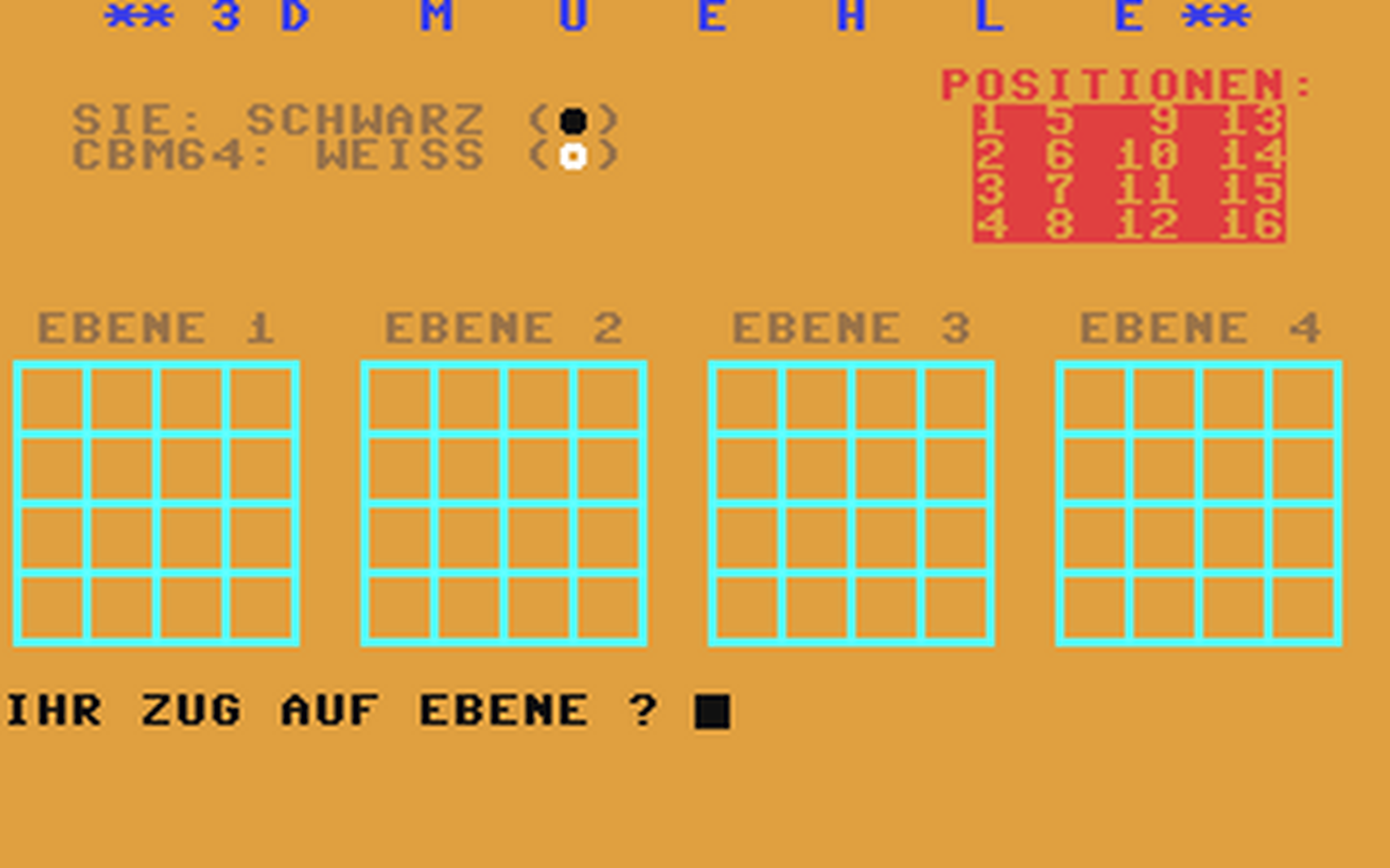 C64 GameBase 3D_Morris_/_3D_Mühle 1984