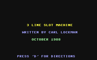 C64 GameBase 3_Line_Slot_Machine (Public_Domain) 1988
