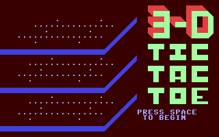 C64 GameBase 3-D_Tic_Tac_Toe (Public_Domain) 1992