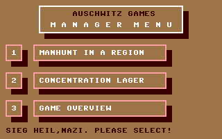 C64 GameBase Auschwitz_Games_-_The_Final_Clean_Up_of_Germany (Not_Published) 1990