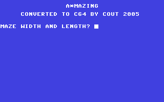 C64 GameBase A*mazing (Not_Published) 2005