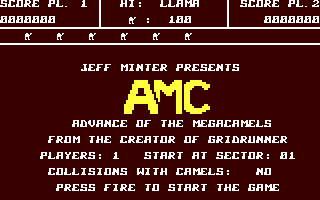 C64 GameBase AMC_-_Advance_of_the_Mega_Camels Llamasoft 1983