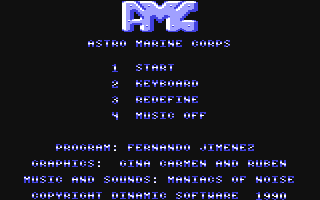 C64 GameBase AMC_-_Astro_Marine_Corps Dinamic_Software 1990