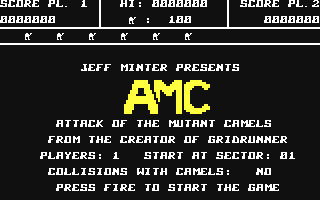C64 GameBase AMC_-_Attack_of_the_Mutant_Camels Llamasoft 1983